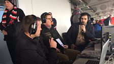 Jonathan Bradley (right) with ex-Ulster player Tony McWhirter (middle) and Gavin Andrews (left)