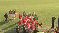 Ulster players prior to kick-off