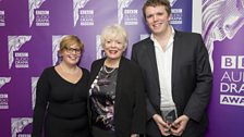 Lifelines won Best Series or Serial, Al Smith (writer) and Sally Avens (producer) collected the award from Alison Steadman