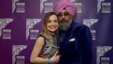 Christine Bottomley won Best Actress for her role in The Sky is Wider, Hardeep Singh Koli presented the award