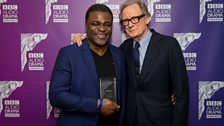 Danny Sapani won Best Actor for A Raisin in the Sun, Bill Nighy presented the award