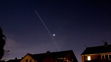 ISS, Venus and Mars