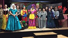 Anna with the cast of Rapunzel in Spixworth. Thanks to Ian Doy for the photos from this location