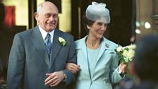 Dot (June Brown) and Jim (John Bardon) on their wedding day in 2002.