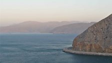 Mountains meet the sea in Oman