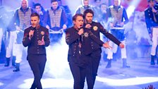 Take That united for a powerful opening number