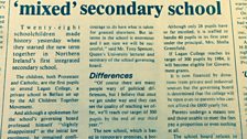 Irish News article on Lagan College opening, dated Sept 2nd 1981