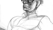 Gerald Scarfe's sketch of Arthur Miller