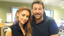 Una Healy poses with Michael Ball