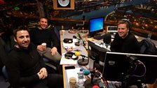 Stephen Ferris (top-left) and Ian Humphreys (bottom-left) with Gavin Andrews (right)