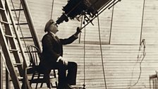 Percival Lowell observing Venus