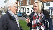 Sophie has a chat with clue-holder Sue