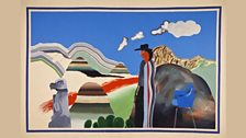 Rocky Mountains and Tired Indians, 1965: David HOCKNEY (b. 1937)