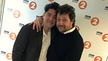 Michael poses with friend Brian Kennedy