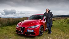 Chris Harris and the Alfa Romeo Giulia QV