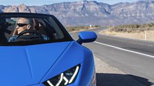 Matt LeBlanc in the Lamborghini Huracán Spyder