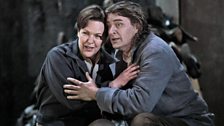 Adrianne Pieczonka as Leonore and Klaus Florian Vogt as Florestan