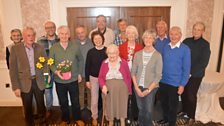 Helen with the Omagh Gardening Society and the 'OGS' daffodil.