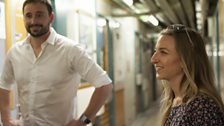 Andrew Purcell and Sam Pitman at CERN