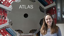 Katy Grimm With The ATLAS Model