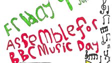 'Assemble for  Music Day' poster