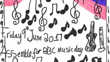 'Assemble for  Music Day' poster