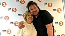 Anne Reid poses with Michael Ball