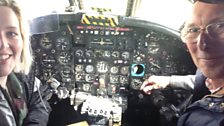 A cockpit selfie!