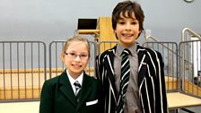 Emily Tweed (9) and Oliver Tweed (10)