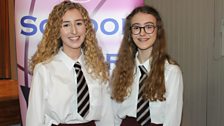 Megan (17, Head Girl) and Claudia Morelli (15)