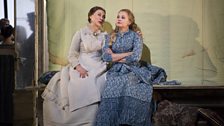 Elena Zaremba as Mme Larina and Elena Maximova as Olga