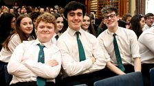 Pupils from Wellington College, Belfast