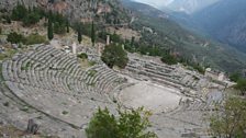 The ancient ampitheatre at Delphi