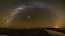 Magellanic clouds and Milky way in Queensland, Australia