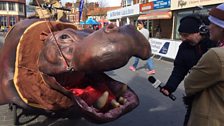 Two big beasts meet in Bridlington