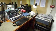 The studio - used for live reports, interviews with local people, and doing voiceovers for recorded reports