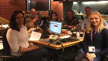 Presenters and Guests in studio