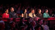 The judges enjoying the Grand Final performances