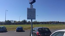 Parking Regulation Sign in Bangor Car Park