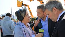 Linda chats to Barclay Bell, Ulster Farmers Union President