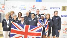 Great Britain players and Tennis Foundation team management