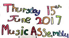 'Assemble for  Music Day' poster