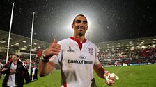 Ruan Pienaar celebrates victory