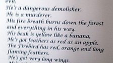 Poem inspired by Stravinsky's The Firebird