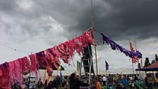 Bright Flags and Grey Skies