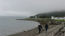 Recording by the shore in Kilkeel.