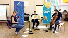 ˿ musicians perform for Cardwell Primary School at their Ten Pieces Assembly