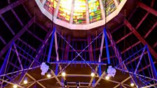 The lantern window in Liverpool's Metropolitan Cathedral