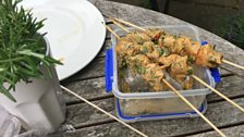 Neil Forbes, Sumayya Usmani and Gennaro D’Onofrio cook up some tasty food on the barbecue