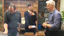 Neil Forbes, Sumayya Usmani and Gennaro D’Onofrio cook up some tasty food on the barbecue